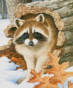 raccoon-paint-by-numbers