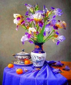 Irises Bouquet Paint by numbers