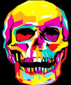 Skull Pop Art Paint by numbers
