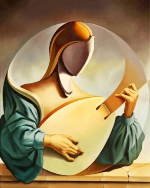 Woman Playing Oud Paint by numbers