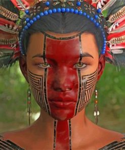 aztec-woman-paint-by-number
