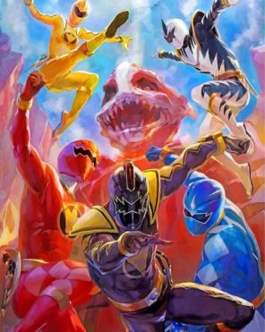 power-rangers-illustration-paint-by-number