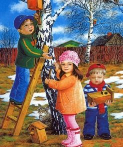 sibling-making-bird-house-paint-by-numbers