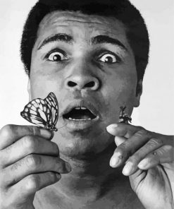 black-and-white-Muhammad-ali-paint-by-numbers