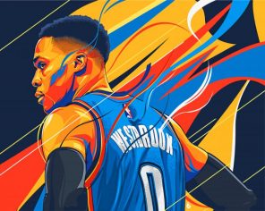 Russell Westbrook Illustration Paint by numbers