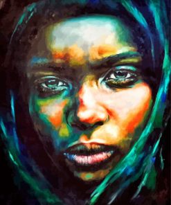 sad-black-woman-paint-by-number