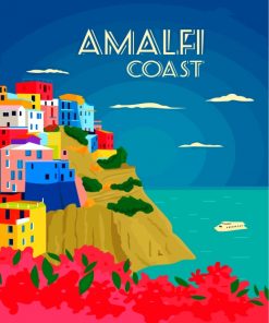 Amalfi Coast Italy Paint by numbers