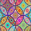Colorful Mandala Art Paint by numbers