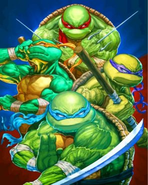 Ninja Turtles Heroes Paint by numbers