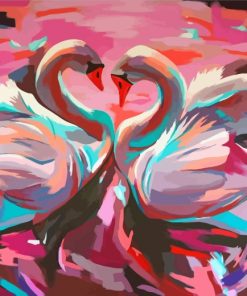 Swans Birds Art Paint by numbers