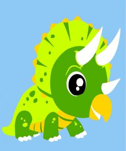 green-dinosaur-paint-by-numbers