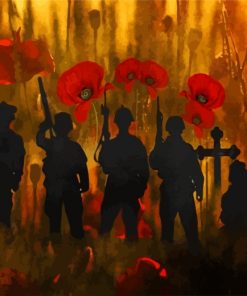 poppies-and-soldiers-silhouette-paint-by-numbers