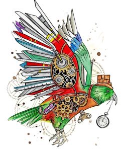 steampunk-bird-paint-by-numbers