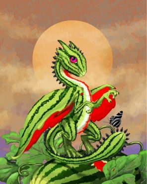 watermelon-dragon-paint-by-numbers