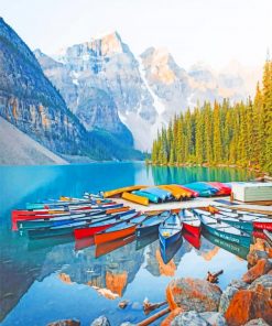 Alberta-Moraine-Lake-paint-by-number