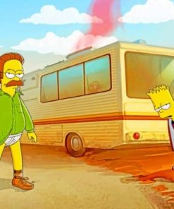 Bart And Heisenberg Simpsons paint by numbers