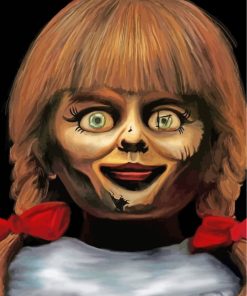 Creepy Annabelle Paint by numbers