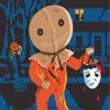 Halloween Trick r Treat Paint by numbers