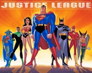 Justice League Paint by numbers