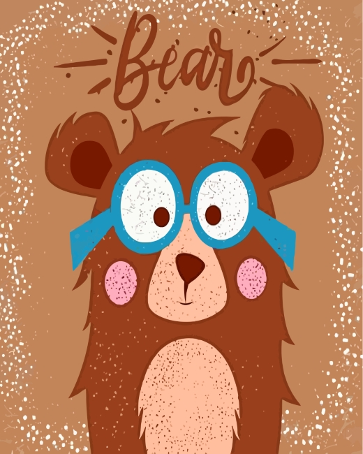 Little Bear Paint by numbers