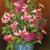 Pink Lilies Still Life Paint by number