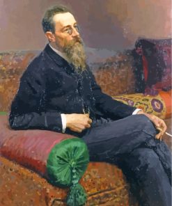 Rimsky-Korsakov-smoking-paint-by-numbers