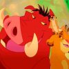 The Lion King Timon And Pumbaa Paint by numbers