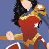 Wonder Woman Illustration Paint by numbers