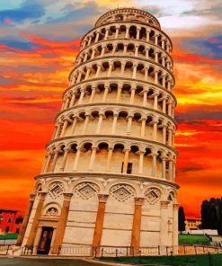 beautiful-leaning-tower-of-pisa-italy-rome-paint-by-number
