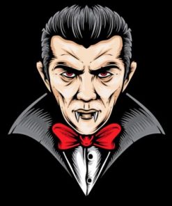 Dracula Illustration Paint by numbers