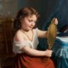 little-girl-and-mirror-paint-by-numbers