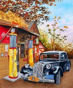 Filling Station Paint by numbers