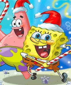 spongbob-and-patrick-christmas-paint-by-numbers