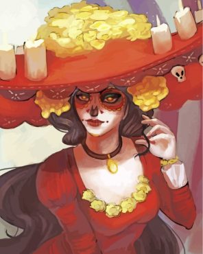 sugar--skull-woman-paint-by-numbers