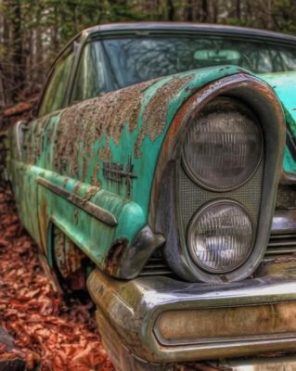 Vintage Old Car Paint by numbers