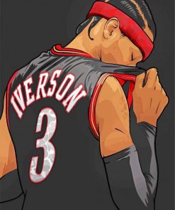 Allen Iverson Player paint by number
