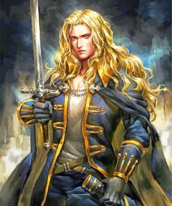 Alucard Castlevania Anime paint by number