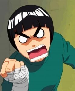Angry Rock Lee paint by number