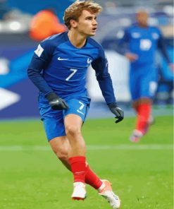 Antoine Griezmann football player paint by number