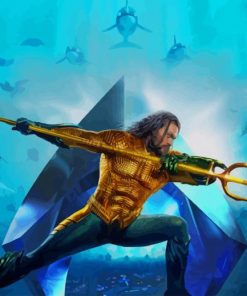Aquaman Jason Momoa paint by nummbers