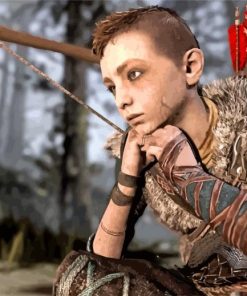 Atreus god of war paint by number