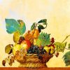 Basket of Fruit by Caravaggio paint by numbers