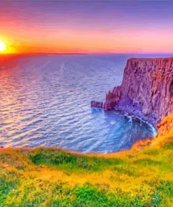 Cliffs Of Moher At Sunset paint by number