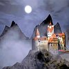 Draculas Castle Transylvania paint by numbers