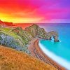 Durdle Door At Sunset paint by numbers