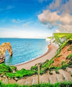 Durdle Door England paint by numbers