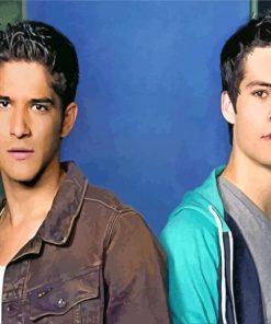 Dylan Obrien And Tyler Posey paint by number