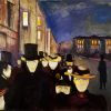 Evening On Karl Johan Street Edvard Munch Paint By Number