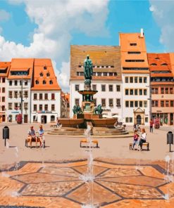 freiberg Town In Germany paint by numbers
