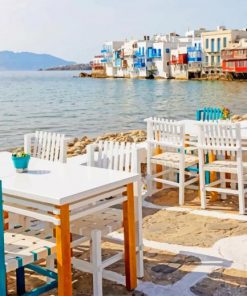 The Greek Mykonos Island Of Greece paint by numbers